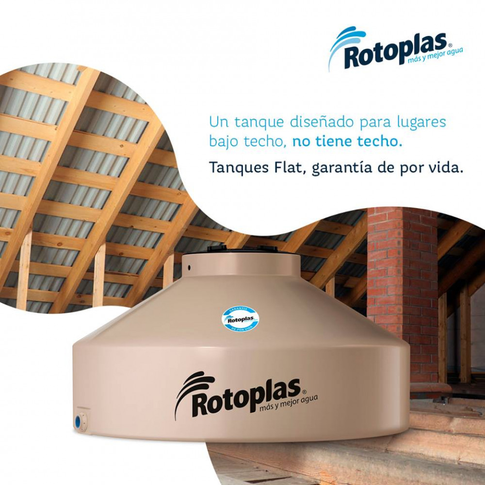 Tanque De Agua Rotoplas Flat Multicapa Lts