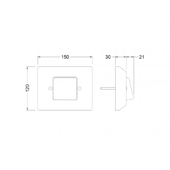 KIT BOTON Y PULSADOR VALVULA FLUX MAX CUADRADA GENEBRE ( PA1051 )