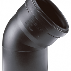 CODO 45 MH DURATOP X 040 NEGRO