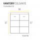 SCHNEIDER TERRA MATRIX VANITORY COLGANTE 50x57x36cm WENGUE