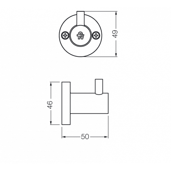 CALIFORNIA PERCHA FV CROMO (0166/17)