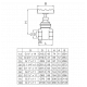 VALVULA ESCLUSA 013mm 1/2 FV ( 0600 13  )