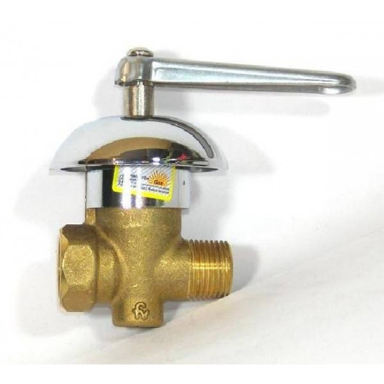 LLAVE GAS CON CAMPANA 1" FV ( 0822-25-CR )