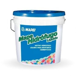 MAPEI MAPE HIDROFUGO LIQUIDO P/REVOQUE E IMPERMEABILIZACION BALDE x 20 kg