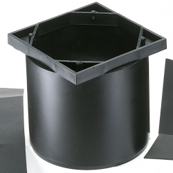 PORTAMARCO  REJILLA 12X12 DURATOP X NEGRO