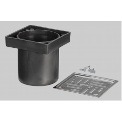 KIT REJILLA ECO 8x8 63mm DURATOP X NEGRO