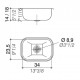 JOHNSON PILETA ACERO 304 SIMPLE T34/18 (34 x 23,5 18)