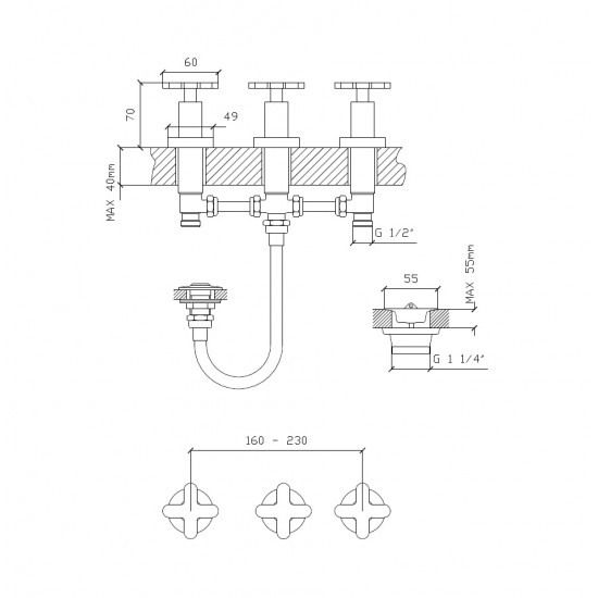 GRIFERIA MAILEN BIDET CIERRE CERAMICO AQUALAF ( 16020 )