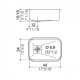 JOHNSON PILETA ACERO 304 SIMPLE E44/18 (44X34X18)