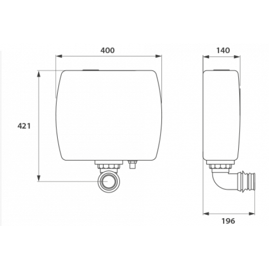 IDEAL DEPOSITO MOCHILA DASH a codo (31011)