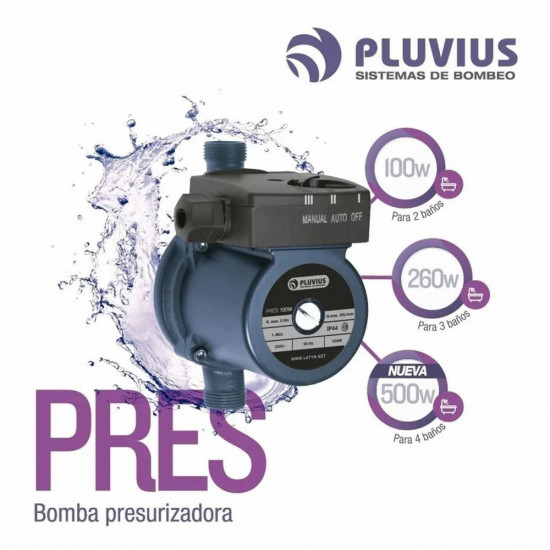 BOMBA DE AGUA PRESURIZADORA PRES 100W PLUVIUS ( 2334 )