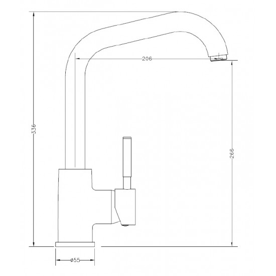 GRIFERIA MONOCOMANDO MESADA modelo VT TAU GENEBRE (002 65204 18 45 66)