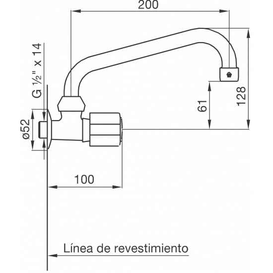 ALLEGRO CANILLA PARED PICO MOVIL FV  (0421/15)