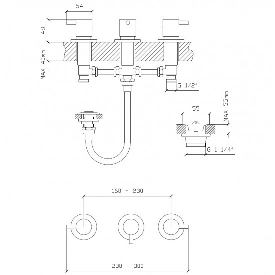 GRIFERIA CUYEN BIDET CIERRE CERAMICO AQUALAF ( 8020 )