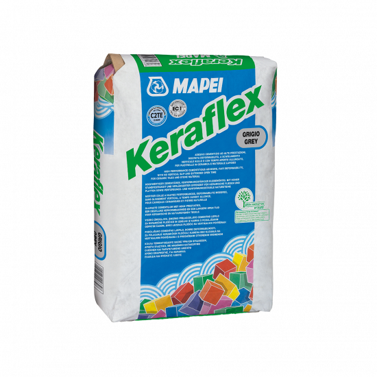 MAPEI KERAFLEX GRIS ADHESIVO para PORCELANATOS/CERAMICOS/PIEDRAS 25KG