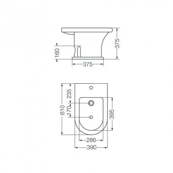 MURANO BIDET 1 AGUJERO