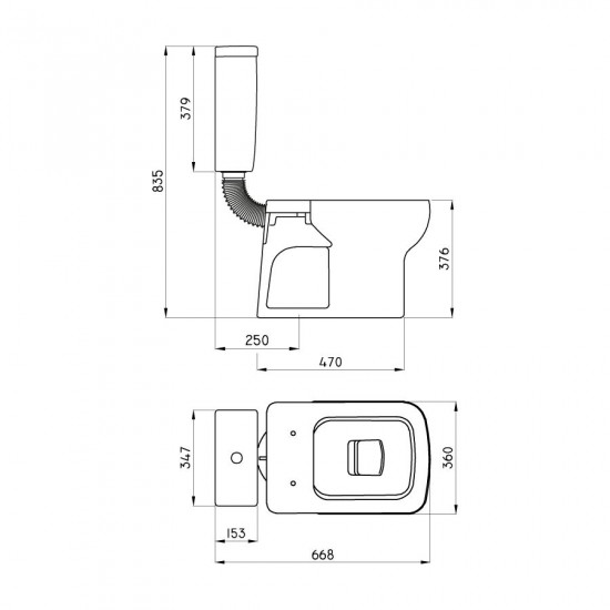 LIMAY DEPOSITO COLGAR CON DESCARGA DUAL FERRUM ( DCW4C-B )