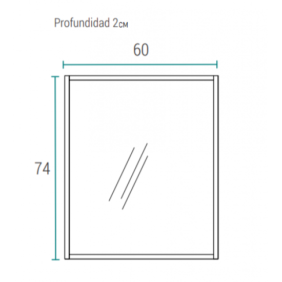 SCHNEIDER ESPEJO AQUA CARVALHO 60cm ( E60AQC )