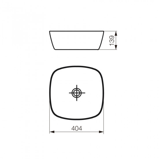 TORI CUADRA SLIM BACHA DE APOYAR 40 x 40 FERRUM ( LK434 B )