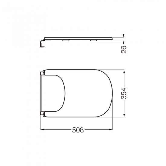 BARI TAPA BIDET herrajes metalicos FERRUM ( TBK )