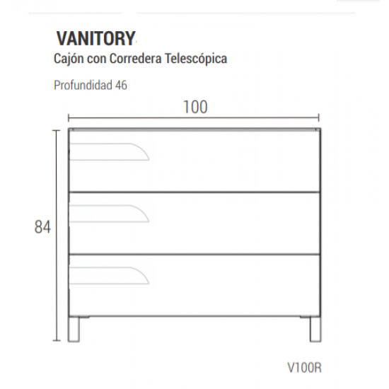 SCHNEIDER RIVO VANITORY 100cm WENGUE