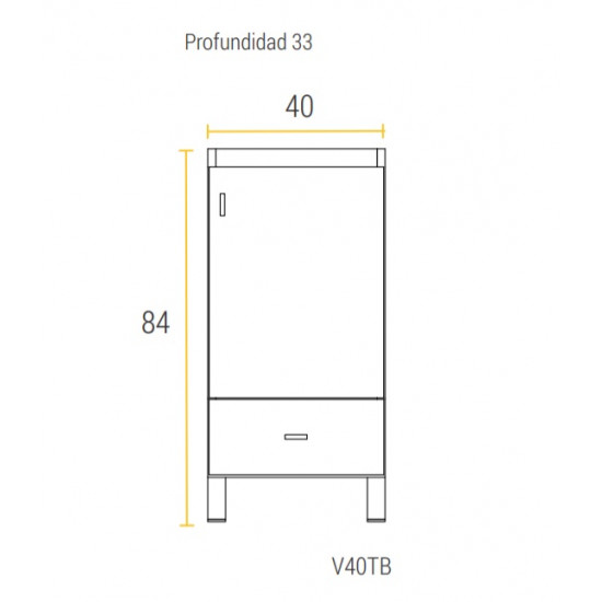 SCHNEIDER VANITORY 40cm TERRA BASIC 