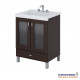 SCHNEIDER TERRA VETRO VANITORY WENGUE 50x57x36cm 2 puertas