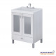 SCHNEIDER TERRA VANITORY BLANCO vetro 60x57x46cm 2 puertas 1 cajon