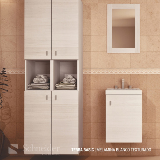 SCHNEIDER VANITORY COLGANTE 40 TERRA BASIC BLANCO