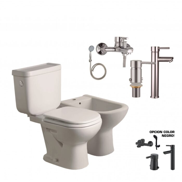 Combo Full Baño Completo Bari Ferrum + Cd Monocomandos - Imagen 1