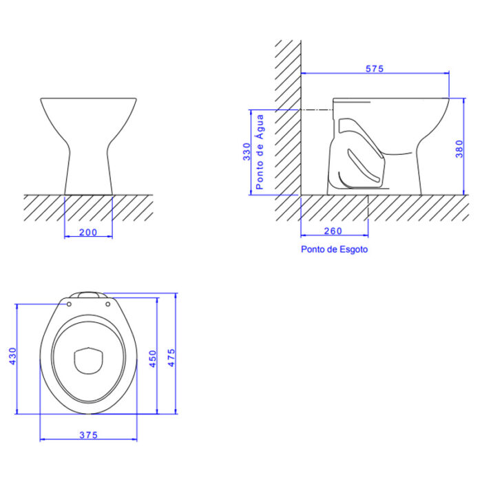 Marajo Inodoro Corto Deca