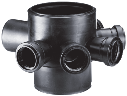 PILETA PATIO SIF. EN 40 SAL 63 MOD 125 DURATOP X NEGRO