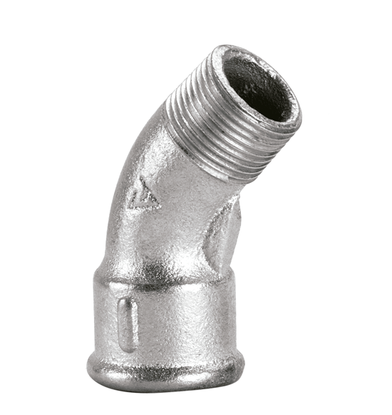 CURVA MH 45 x 076mm 3" GALV. "DEMA"