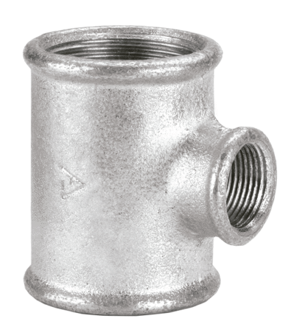 TEE RED. x 038x019mm 1 1/2 x 3/4" GALV. "DEM