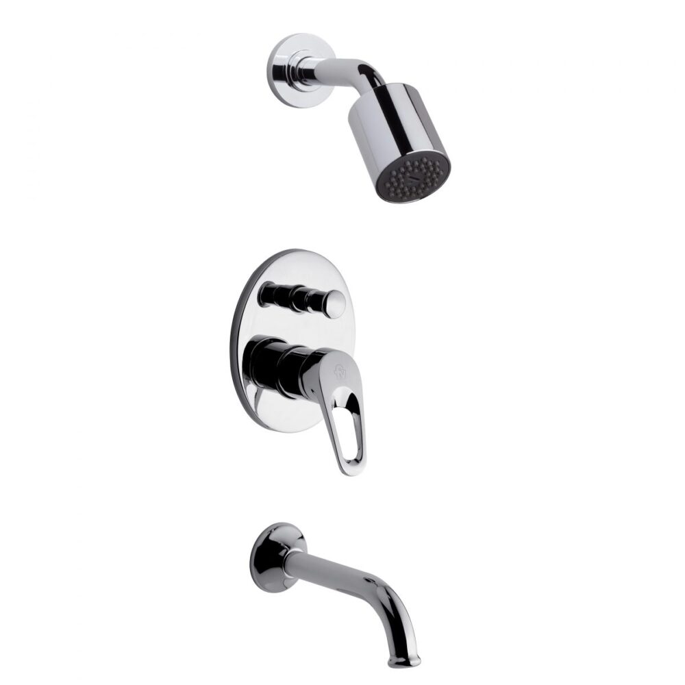 ARIZONA MONOCOMANDO DUCHA EMBUTIR C/TRANSF FV CROMO (106/B1)