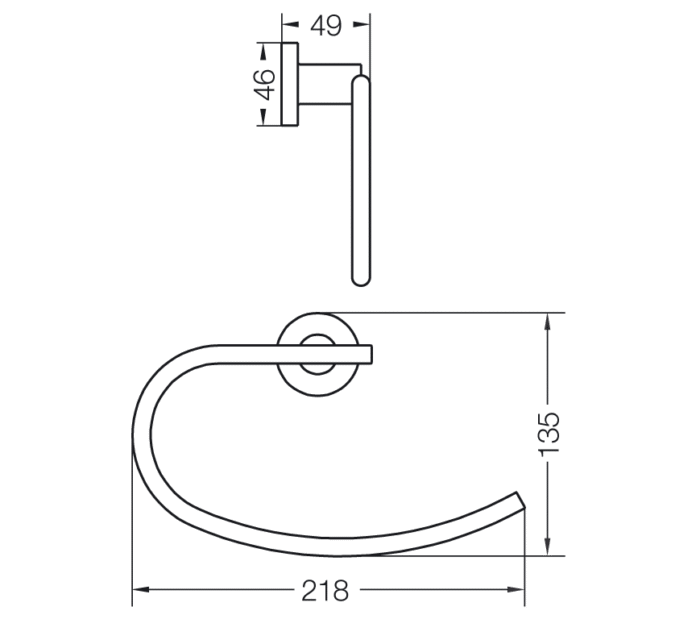 LIBBY TOALLERO ARO FV CROMO (0162/39)