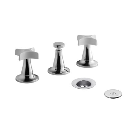 PETALO BIDET BLANCO/CROMO FV ( 0295/M3-BC )