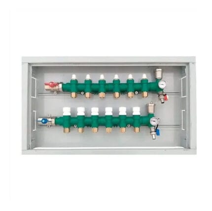Kit Colectores Plasticos P/6 Circuitos 20 Mm. Entrada Izq. Tubotherm