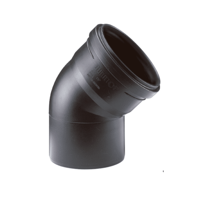 CODO 45 MH DURATOP X x 160 NEGRO