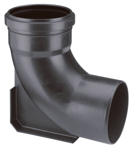 CURVA 87ø30ø 110 CON BASE DURATOP X NEGRO