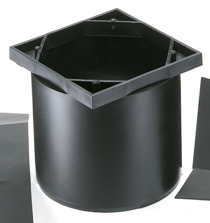 PORTAMARCO REJILLA 12X12 DURATOP X NEGRO