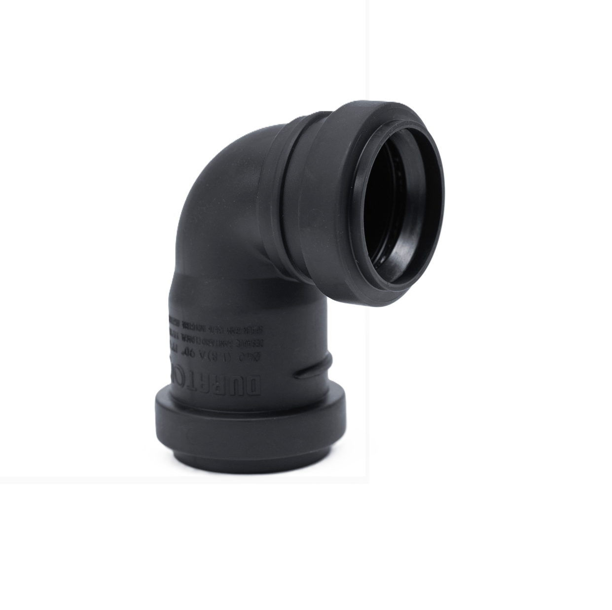10-096090040_A CODO CORTO 90º HH 40 mm DURATOP X NEGRO