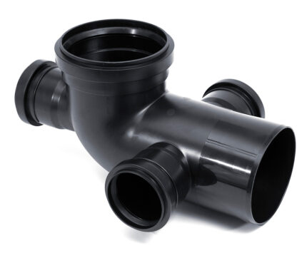 CODO 3 ACOMETIDAS ORTOGONALES 110x63 DURATOP X  NEGRO