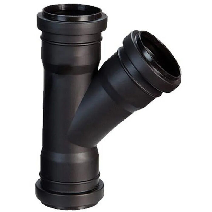 10165040000_A RAMAL SIMPLE 45º 040X040 DURATOP X NEGRO