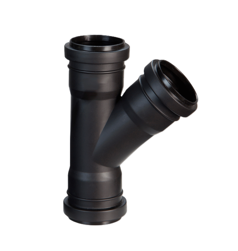 RAMAL SIMPLE 45º HHH 40 DURATOP X NEGRO