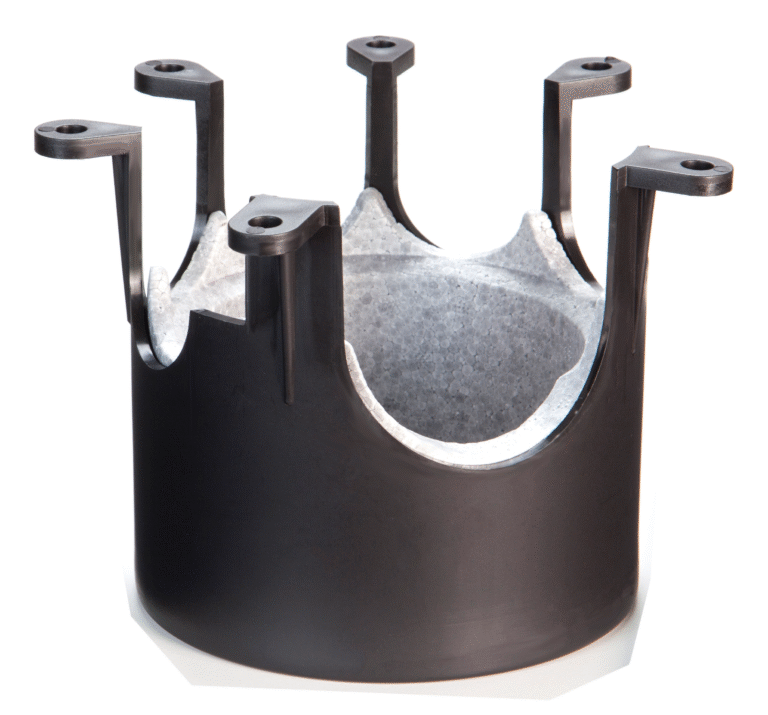 PORTA PILETA SUSPENDIDA 110mm DURATOP X NEGRO