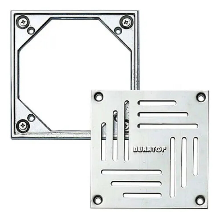 MARCO C/REJA ACERO INOX. 20 x 20 DURATOP X