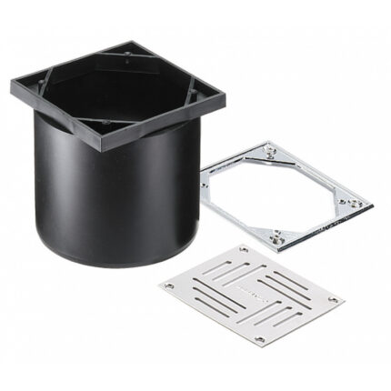 KIT REJILLA 12X12 125mm (PORTAMARCO) DURATOP X NEGRO