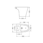 MARINA BIDET 3 AGUJEROS ( BHA3J )