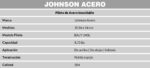 JOHNSON PIL. ACERO BALY 340L 34x14cm